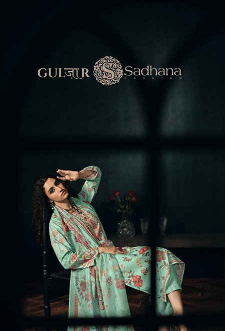 Gulzar By Sadhana Pure Cotton Digital Print Dress Material
